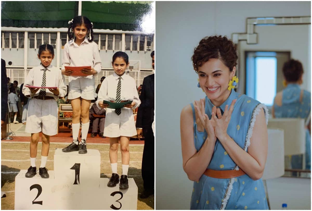 Taapsee Pannu shared childhood picture Vicky Kaushal Anurag Kashyap making fun on it