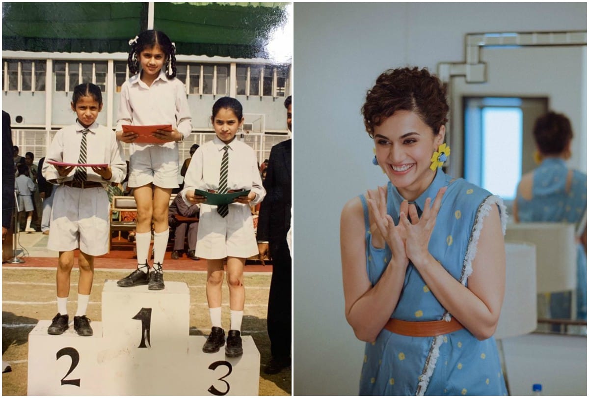 Taapsee Pannu shared childhood picture Vicky Kaushal Anurag Kashyap making fun on it