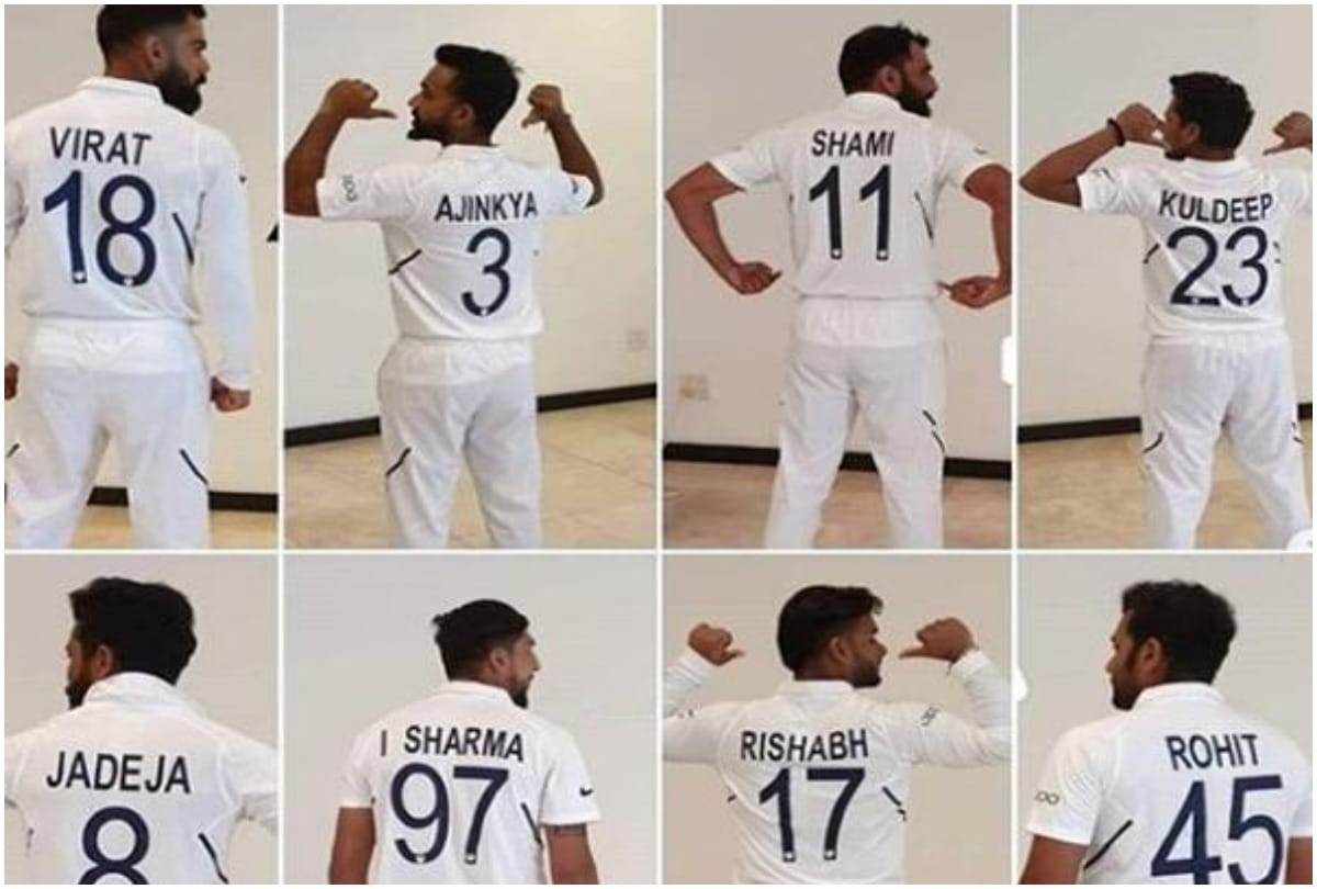 Team India Launch new Jersey with names and numbers ahead of first test against West Indies