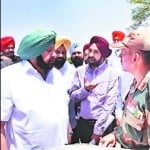 कैप्टन ने बाढ़ प्रभावित क्षेत्रों का किया दौरा