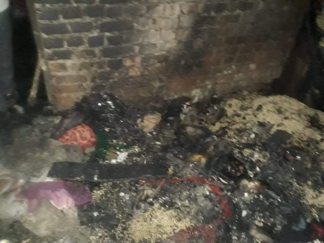 Thousands of items burned with fire
