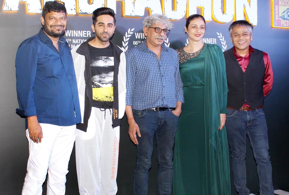 Sriram Raghavan directed Ayushmann Khurrana Radhika Apte Tabu Starrer Andhadhun Success party