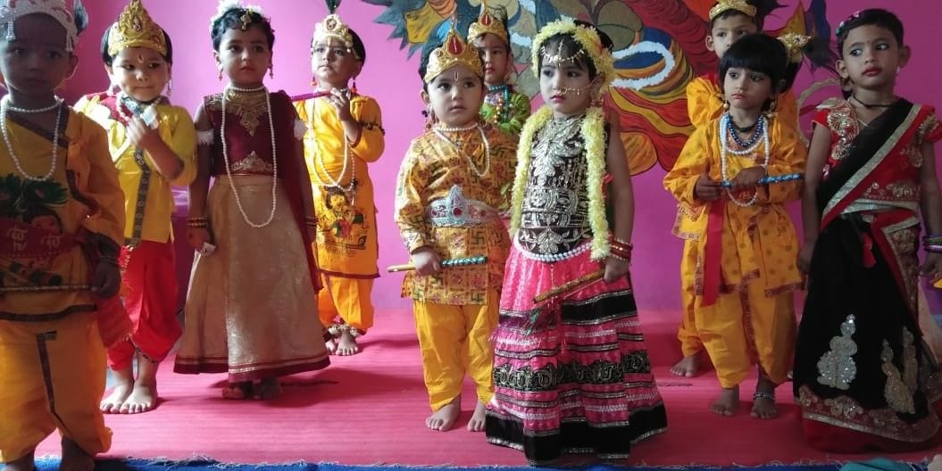 children become radha-krishna