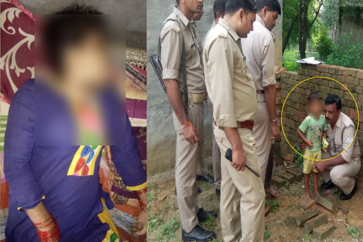 husband murder his wife in Meerut, eight year old son open the truth