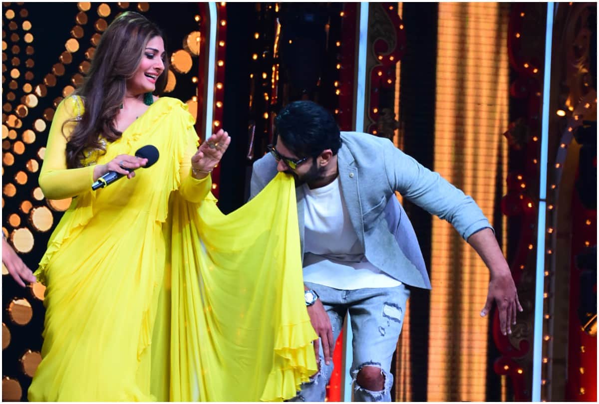Prabhas reached in Nach Baliye show dances with Ranveena Tandon on Salman Khan song