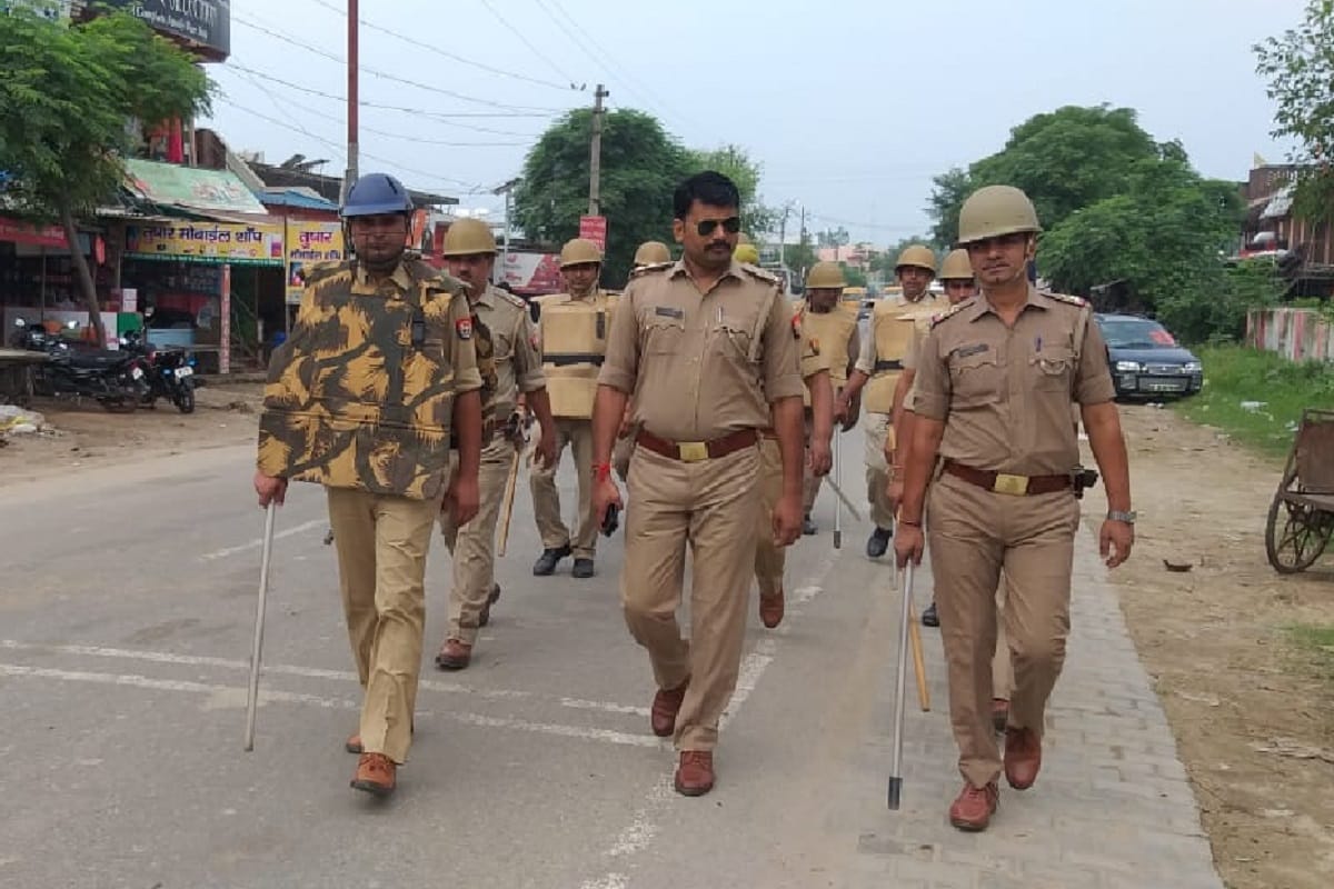 Policeforce deployed in Deoband after arrested of Chandra Shekar and bhim army protest in Delhi