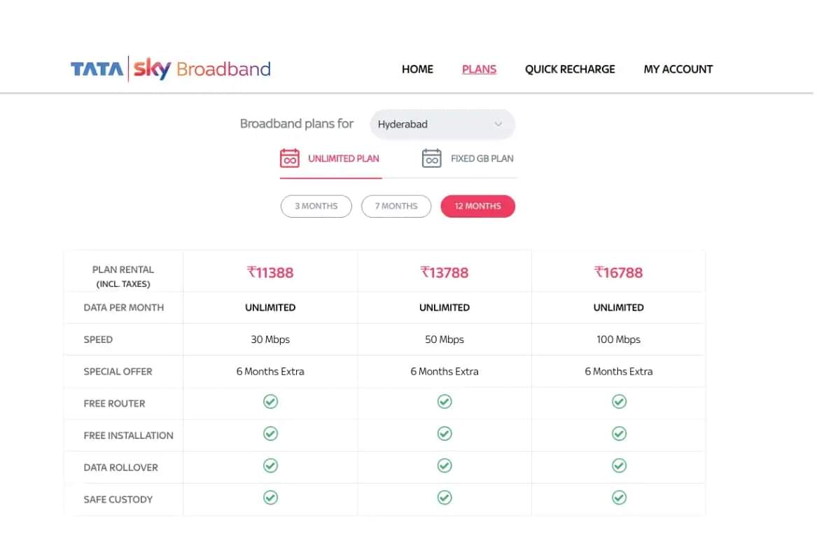 jio gigafiber effect tata sky broadband and airtel v fiber offers extra data with six month validity