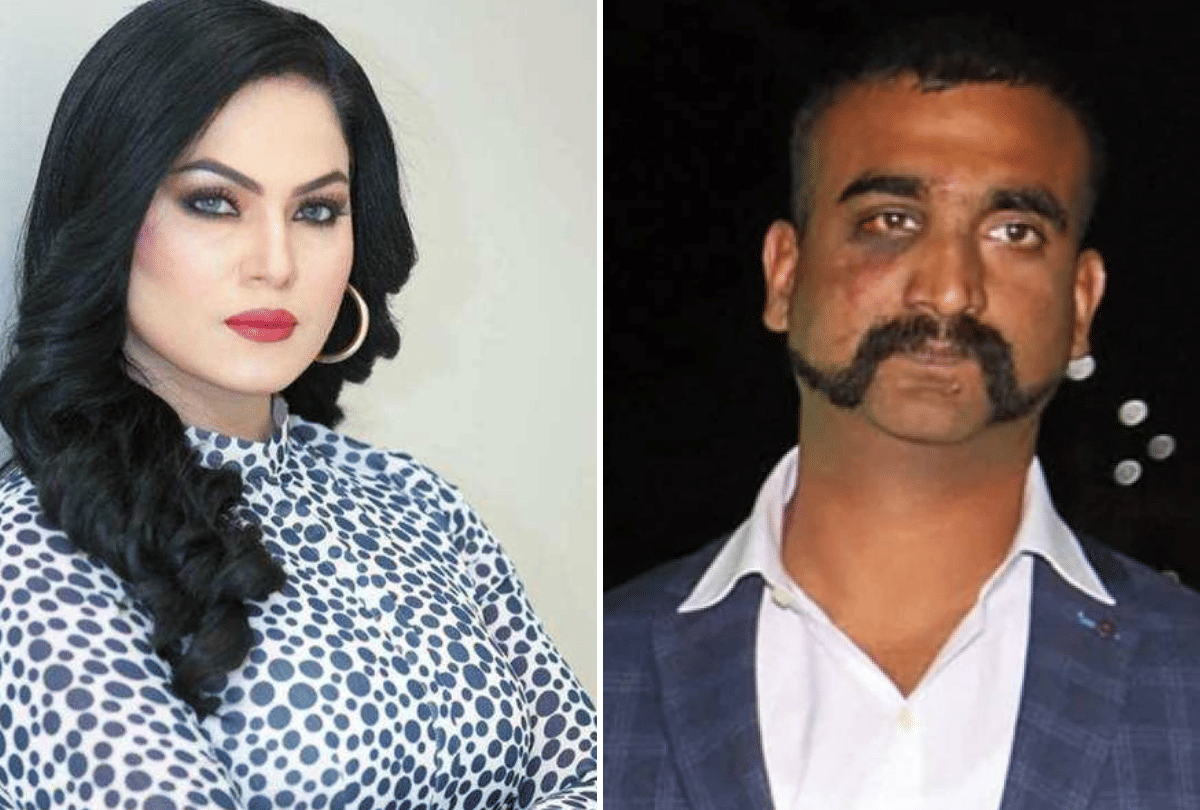 veena malik tweet on wing commander abhinandan Indian users reply