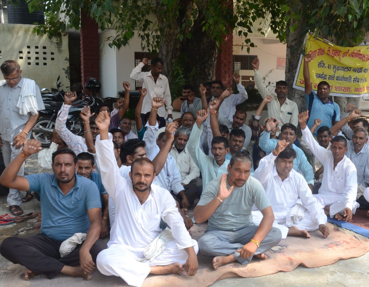 Workers agitation is continue