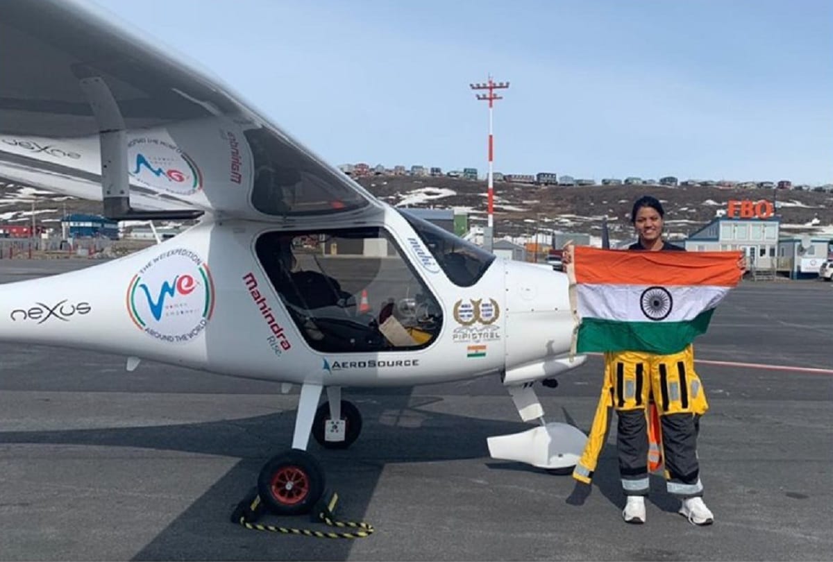Aarohi Pandit from India becomes first women pilot in world to fly solo across two oceans