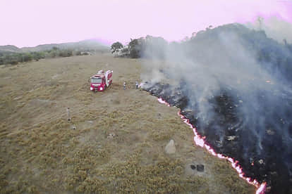 अमेजन के जंगलों में लगी आग