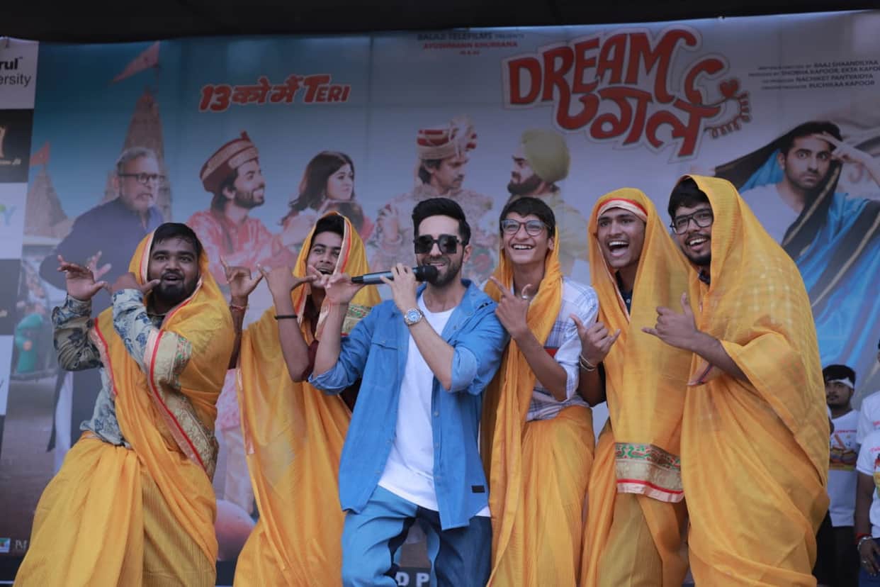 Janmashtami 2019 ayushmann khurrana celebrate Krishna Janmashtami with students in Gujarat