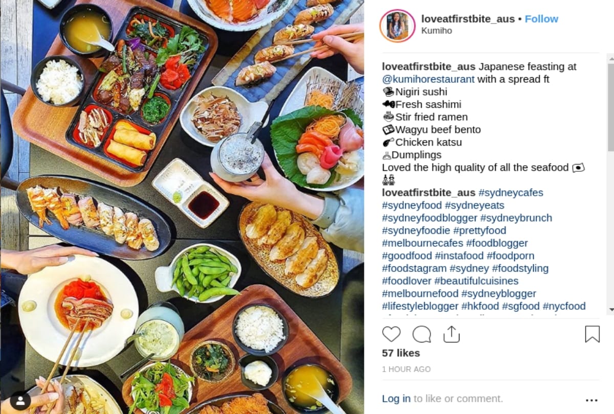 Instagram photos of foods