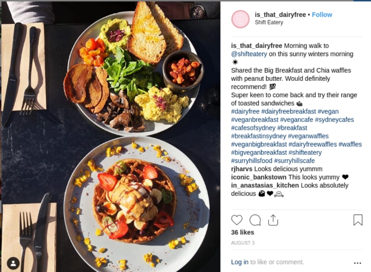 Instagram photos of foods