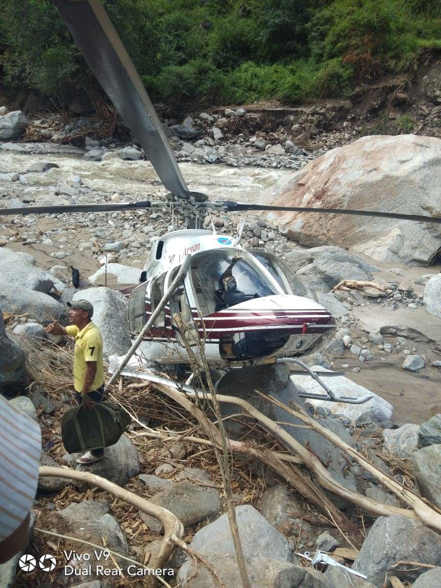 uttarakhand news: after helicopter crash helicopter emergency landing in uttarkashi