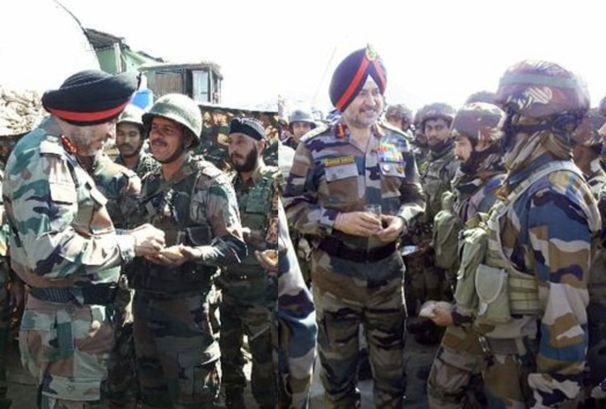Northern Army Commander Lieutenant General Ranbir Singh met people in south kashmir