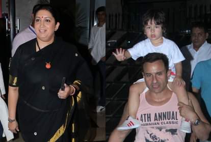 smriti irani to saif ali khan and taimur bollywood celebrities spotted