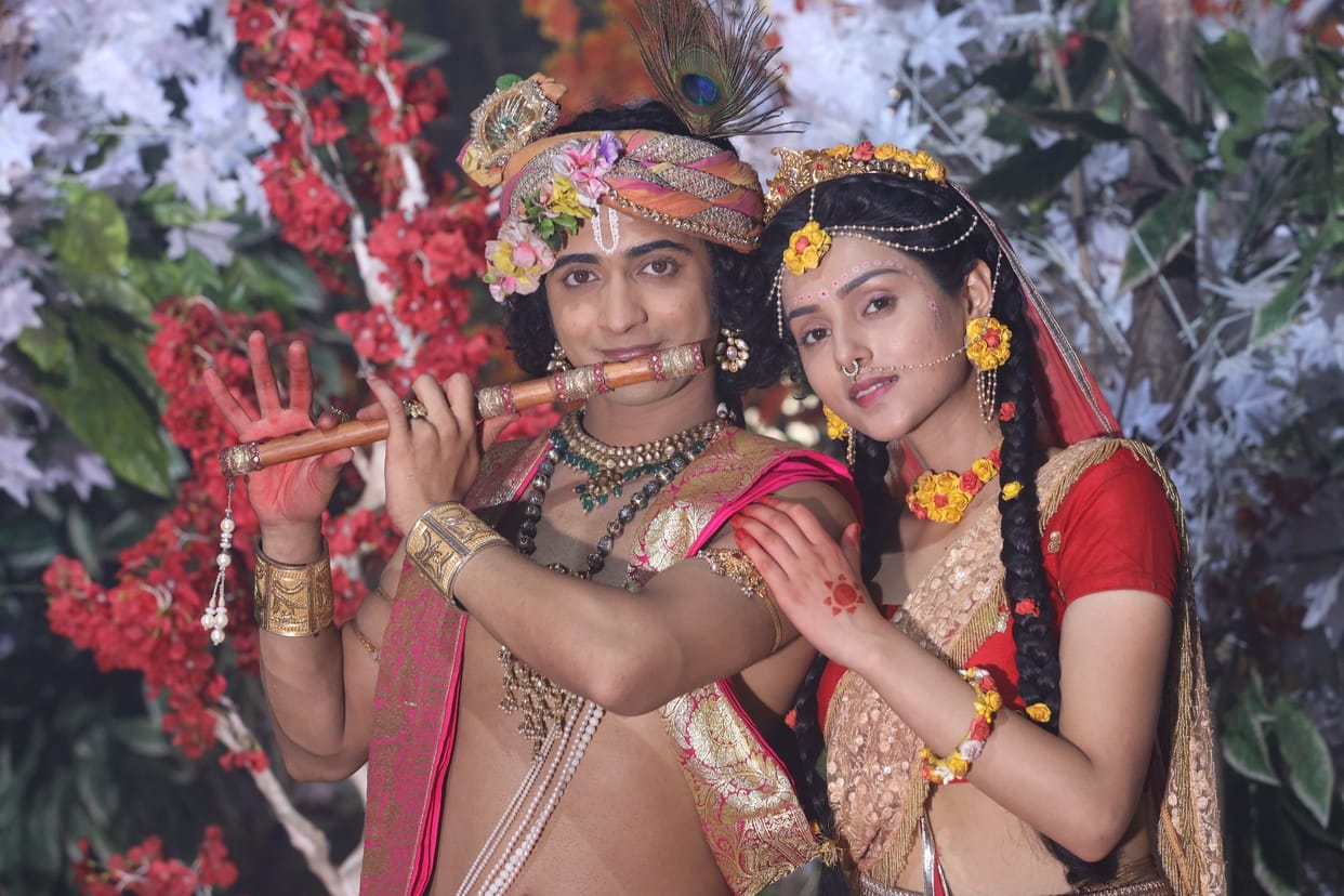 Janmashtami 2019 tv serial Radhakrishna cast Sumedh Mudgalkar and Mallika Singh perform in kanpur