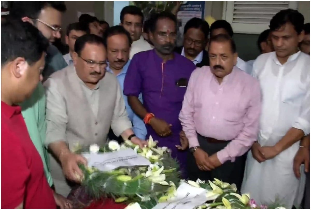 Political leaders pays tribute to former Union Finance Minister Arun Jaitley