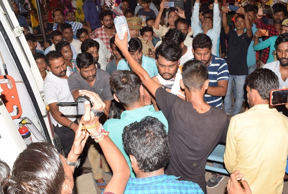 A man attacked and got shot in Sitapur