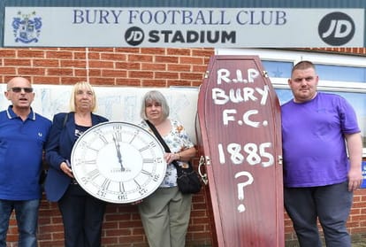134 year old football club Bury facing empty days and uncertain future