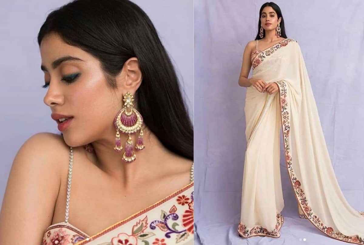 Janhvi Kapoor looks ethereal in white saree