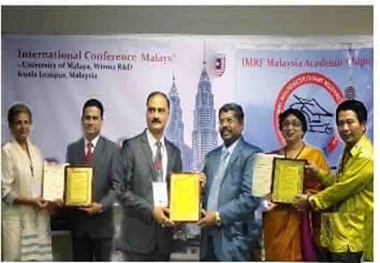CSA kanpur scientist honored in Malaysia