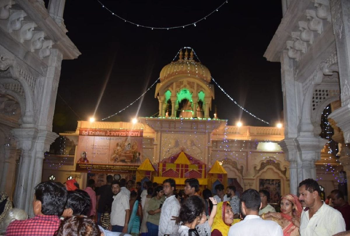 janmashtami celebrations at banke bihari temple vrindavan