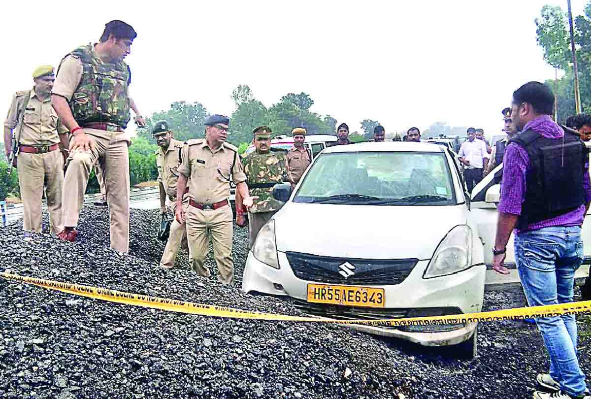police encounter on etawah kanpur highway with criminals