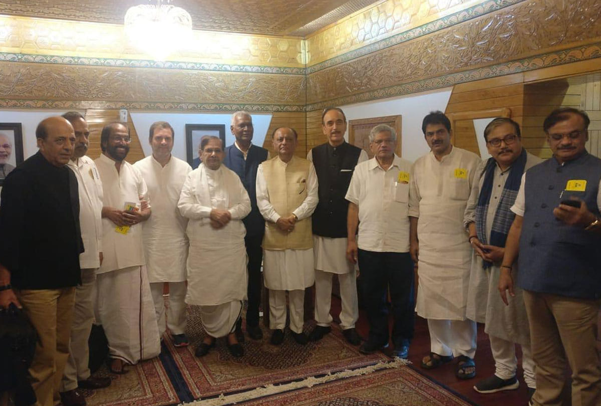 Mission Kashmir Opposition Party Leaders In Rahul Representation returned from srinagar kashmir