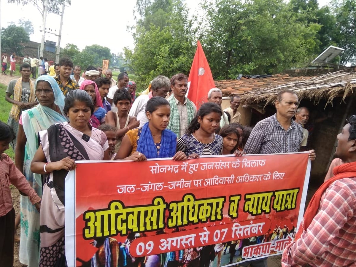 bhakpa male rally for justice for in for sonbhadra massacre victims