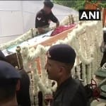 अरुण जेटली का पार्थिव शरीर