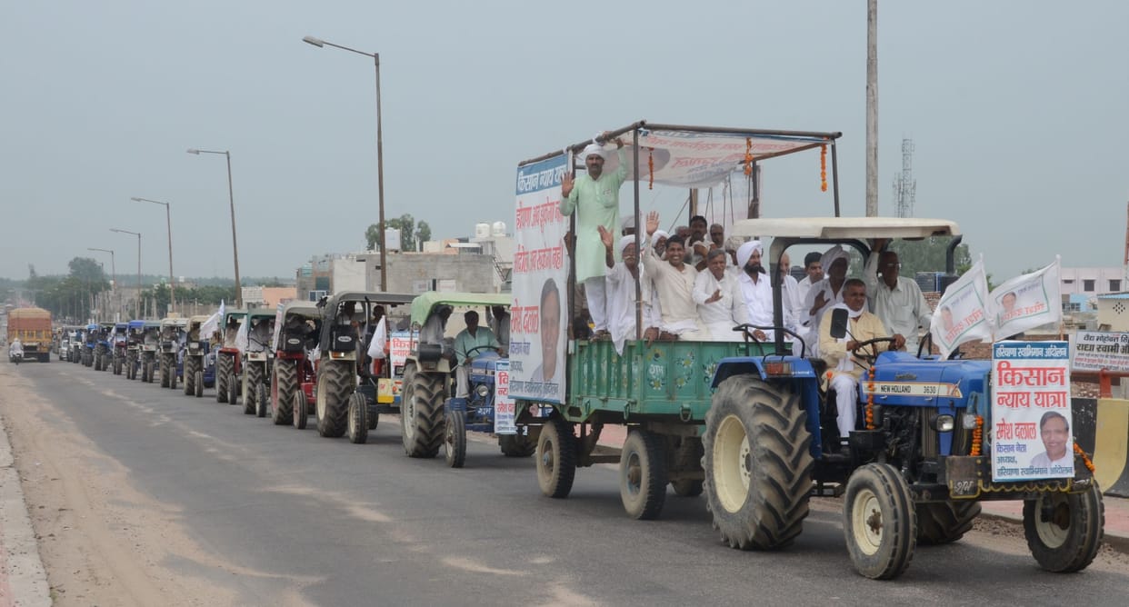 Kisan Nyay Yatra compaleted in Charkhi Dadari District