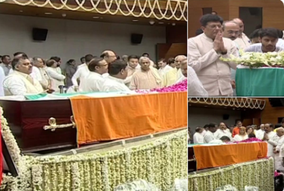 Arun jaitley first pictures of Last visit from inside BJP headquarters