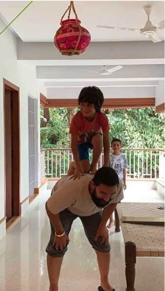 aamir khan shah rukh khan taimur and vivaan raj celebrate krishna janmashtami