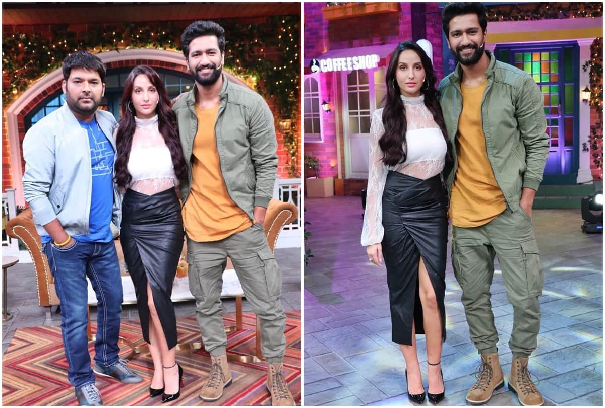 Vicky Kaushal and Nora Fatehi had fun at The Kapil Sharma Show