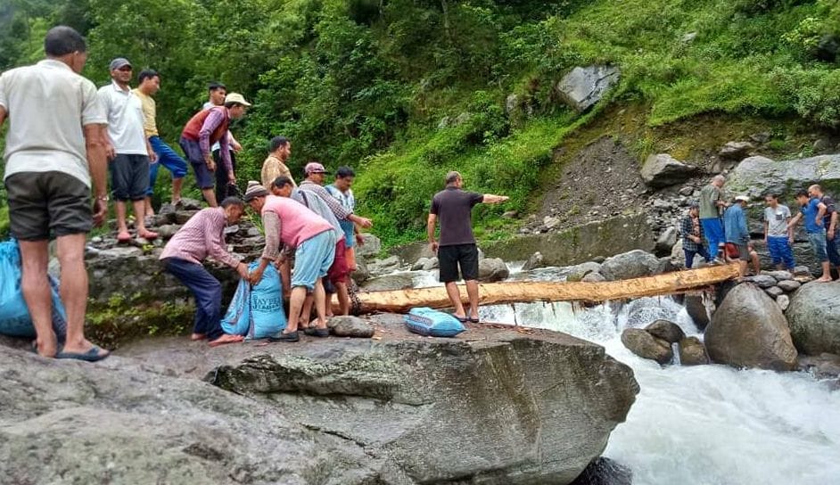 people of five villages built bridge