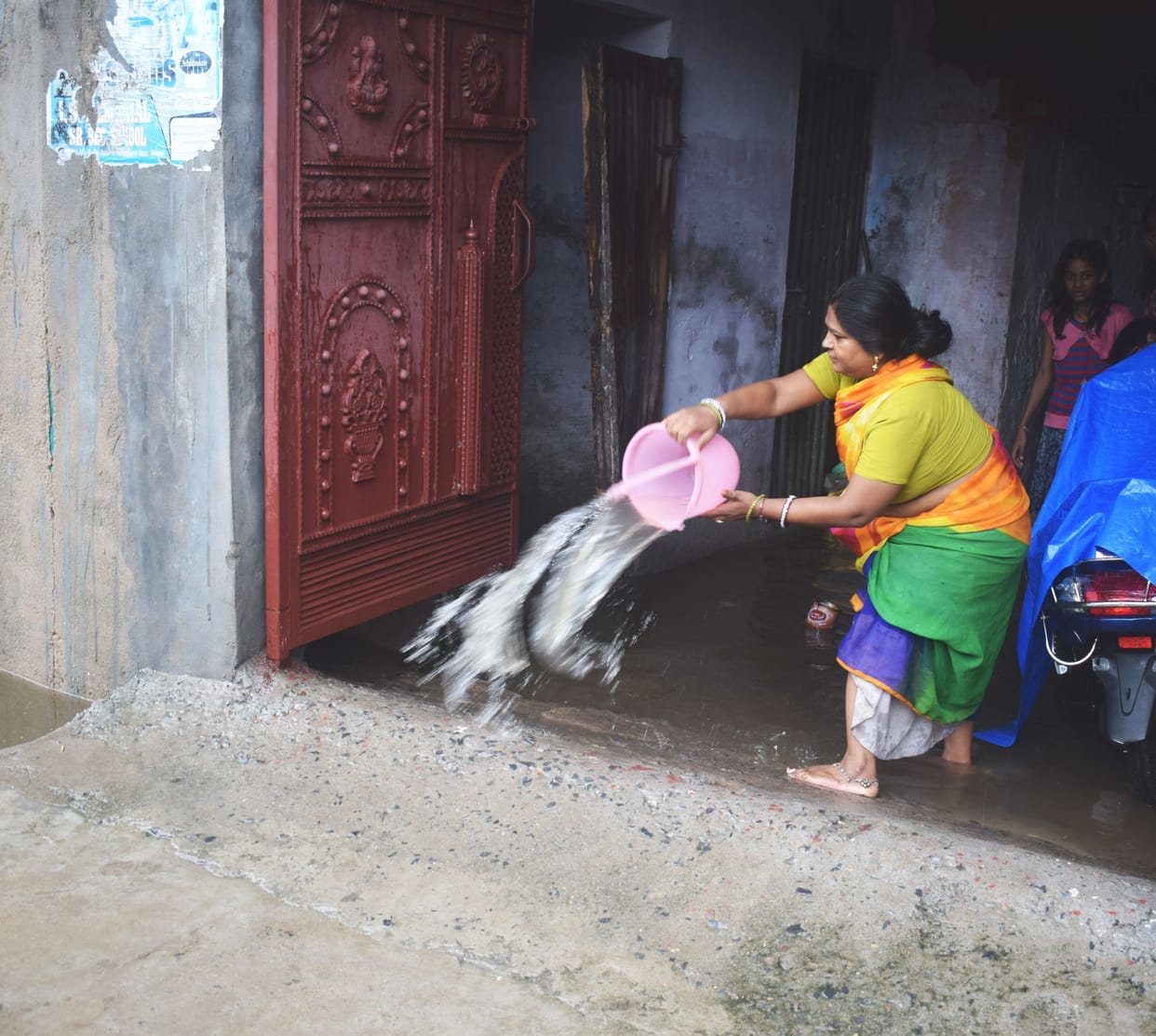 problem due to rain in mainpuri
