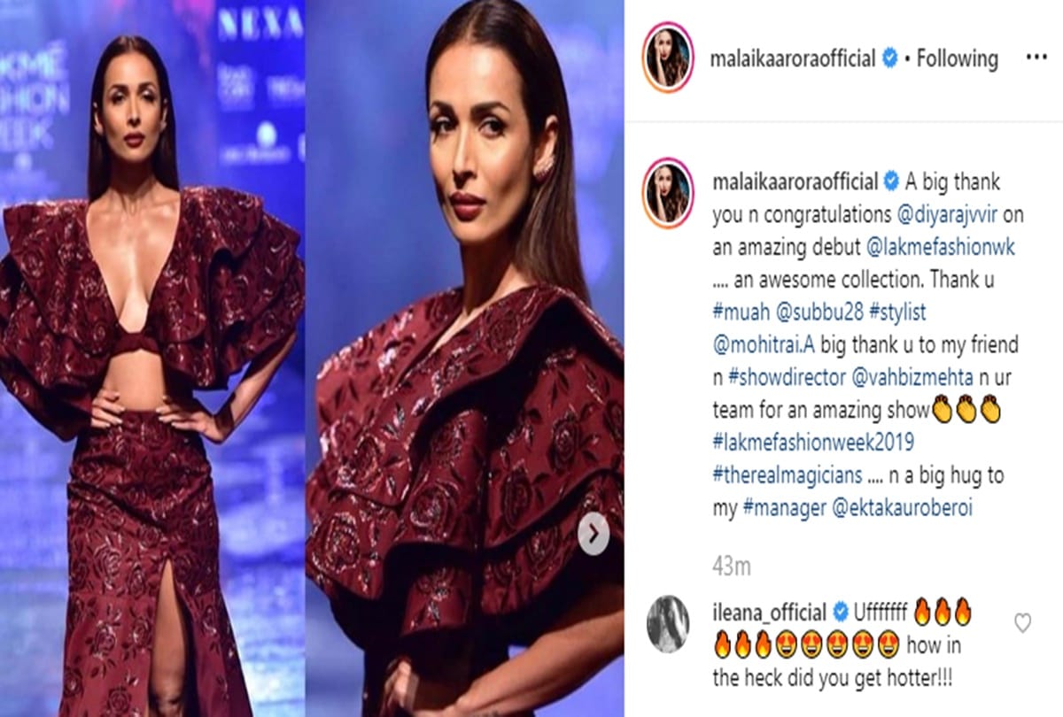 Malaika Arora ramp walk at Lakme Fashion Week Day 5