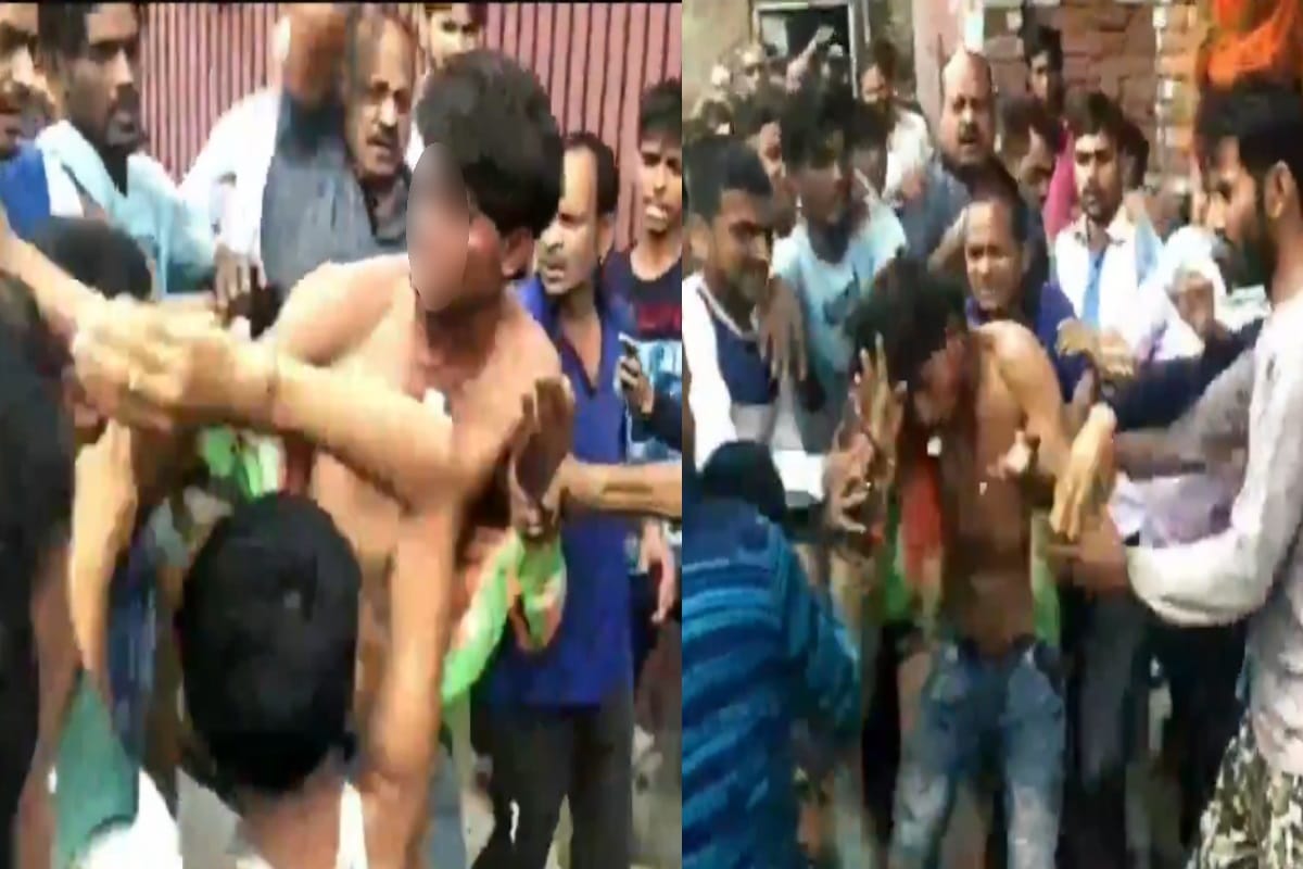 man from Haryana was beaten up by a mob in Meerut in doubt a child thief