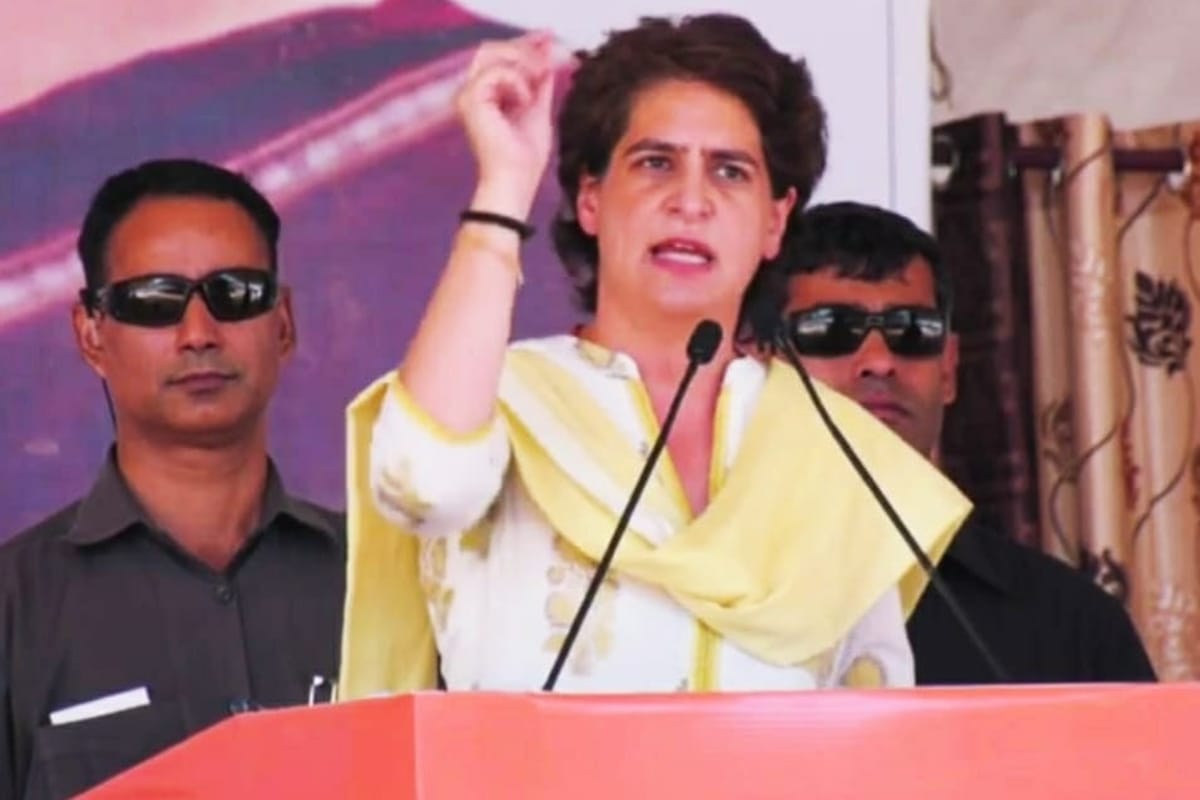 Priyanka Gandhi vadra criticizes BJP over farmers issue.