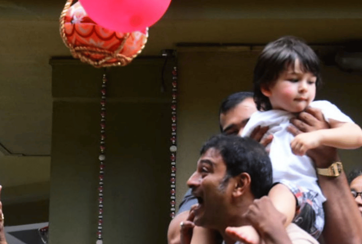 Taimur Ali Khan celebrate Dahi Handi with sister Inaaya Naumi Kemmu