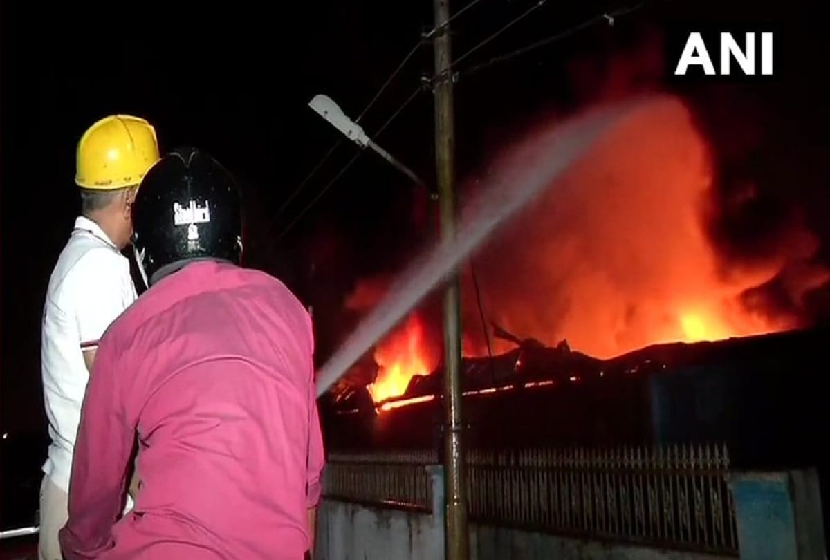 fire breaks out at warehouse at Kasna, Greater Noida