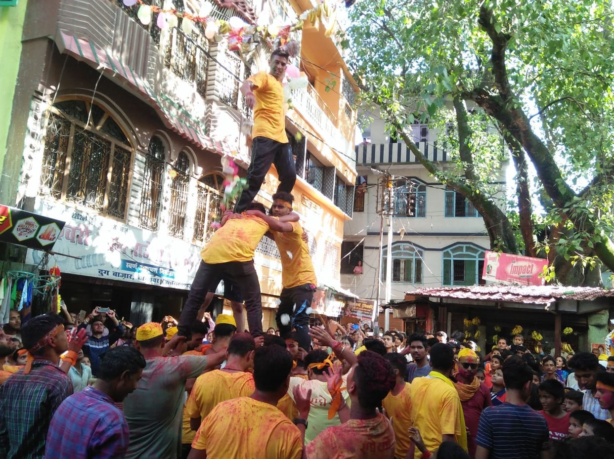 janmastami celevration in bagnath city