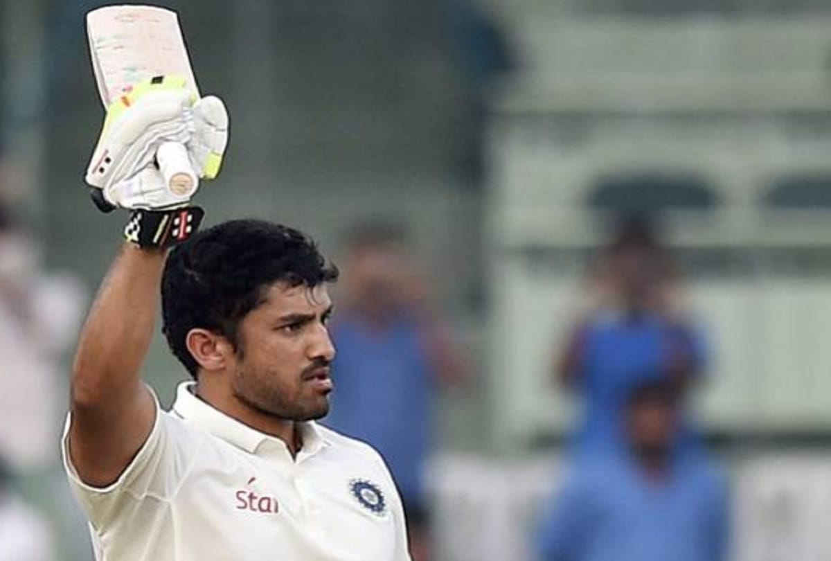 Karun nair smashes unbeaten 166 runs as india red plays draw against india blue