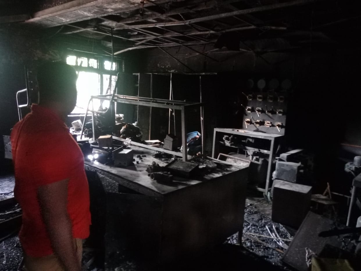 Fire in railway diesel shade, loss of crores