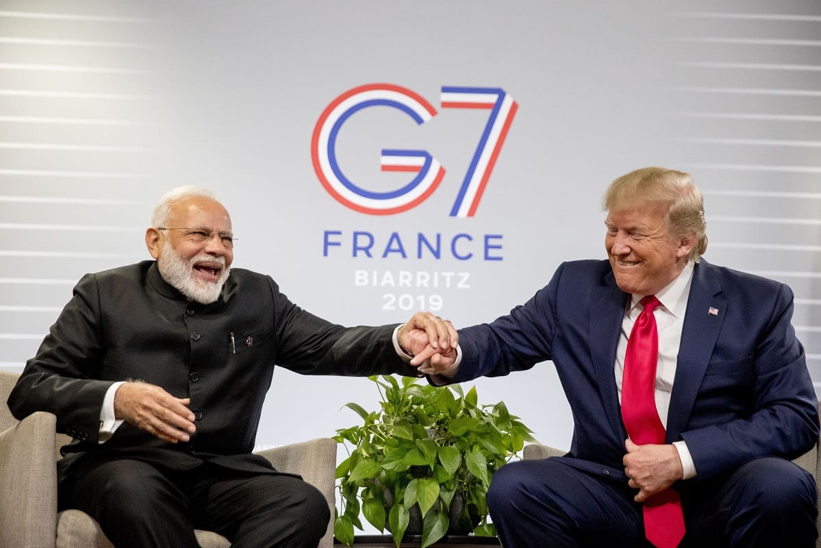 PCS-2017 interview asked Where did Trump and Modi last meet?