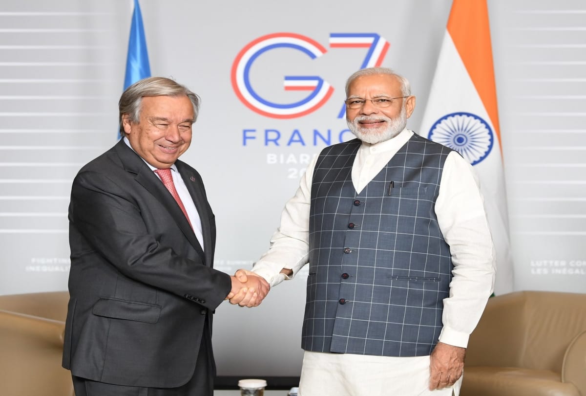 PM Modi has discussed with UN Secretary General Antonio Guterres