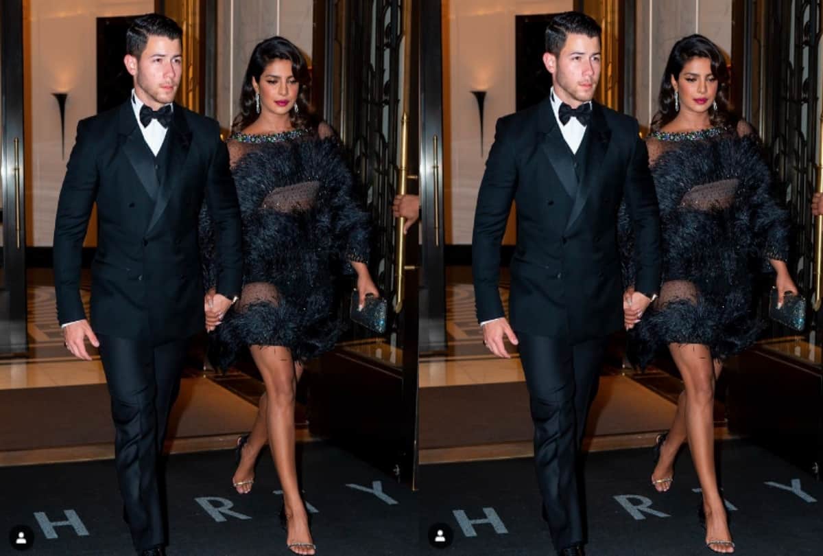 Priyanka Chopra Walters Faith earrings and Jimmy Choo clutch is insanely pricey