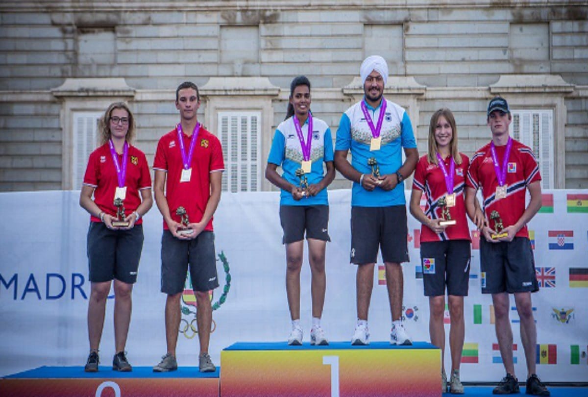 throw ball and handball players Markoo Raginee and Sukhbeer Singh wins gold in world youth archery